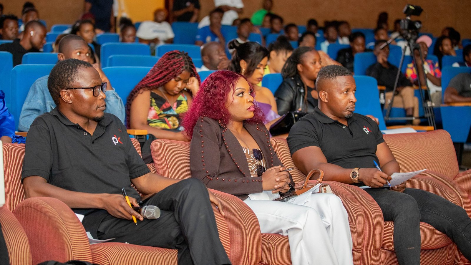 Judges and audience members following Young Builders Challenge Season 1 presentations